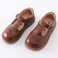 Brown vintage appleseed mary jane shoes
