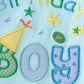 Blue birthday applique boy top