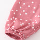 Pink dot ruffle dress