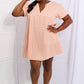 HEYSON Easy Going Full Size Gauze Tiered Ruffle Mini Dress