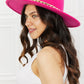 Fame Keep Your Promise Fedora Hat in Pink
