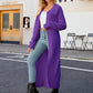 Full Size Collared Open Front Duster Cardigan