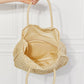 Justin Taylor Beach Date Straw Rattan Handbag in Ivory
